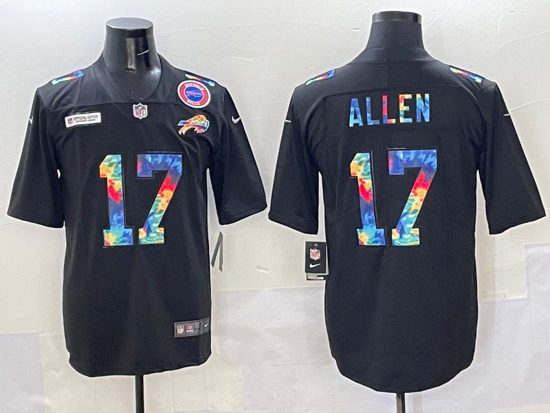 Men 2025 Buffalo Bills #17 Allen Black Nike Limited NFL Jersey 002